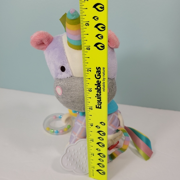 Skip Hop Bandana Buddies Unicorn Baby Activity Teething Toy Multi-Sensory Rattle - Picture 2 of 10
